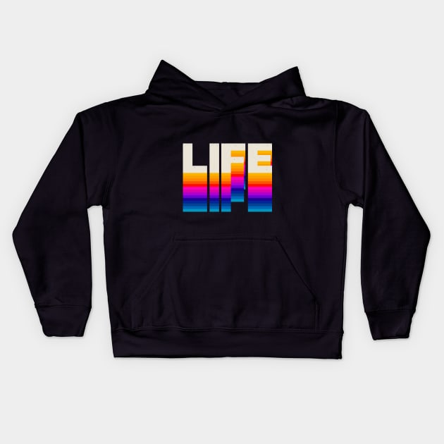 4 Letter Words - Life Kids Hoodie by DanielLiamGill